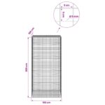 vidaXL Gabión s drôtom 5 mm a sieťou 5x5 cm 100x100x200 cm – Obrázok 6