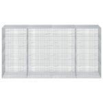 vidaXL Gabión s drôtom 5 mm a sieťou 5x5 cm 400x100x200 cm – Obrázok 3
