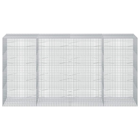 vidaXL Gabión s drôtom 5 mm a sieťou 5x5 cm 400x100x200 cm – Obrázok 3