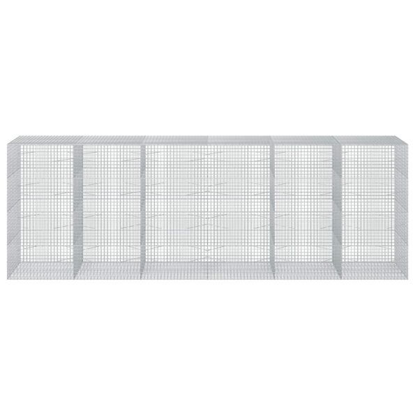 vidaXL Gabión s drôtom 5 mm a sieťou 5x5 cm 600x100x200 cm – Obrázok 3
