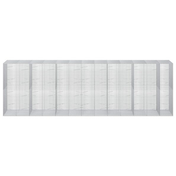 vidaXL Gabión s drôtom 5 mm a sieťou 5x5 cm 650x100x200 cm – Obrázok 3