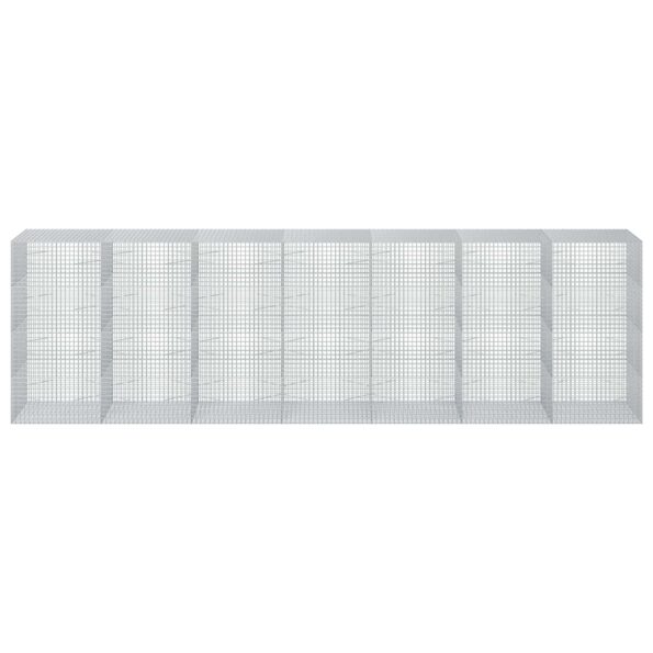 vidaXL Gabión s drôtom 5 mm a sieťou 5x5 cm 700x100x200 cm – Obrázok 3