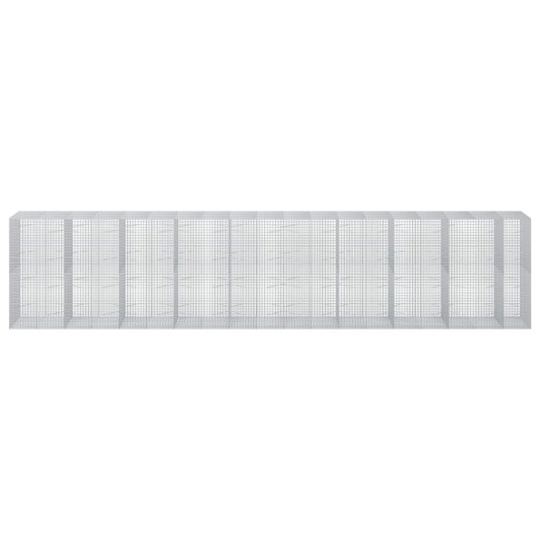 vidaXL Gabión s drôtom 5 mm a sieťou 5x5 cm 950x100x200 cm – Obrázok 3