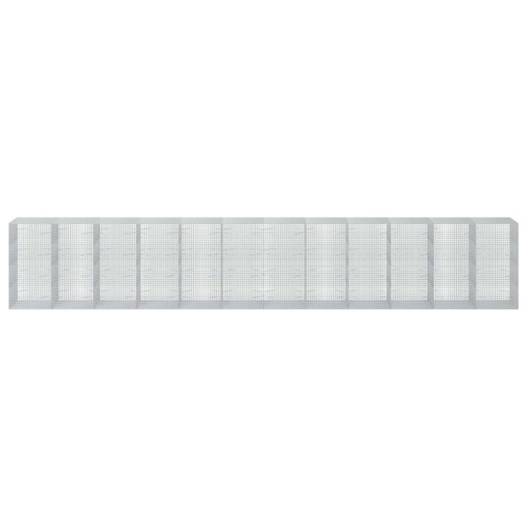 vidaXL Gabión s drôtom 5 mm a sieťou 5x5 cm 1200x100x200 cm – Obrázok 3