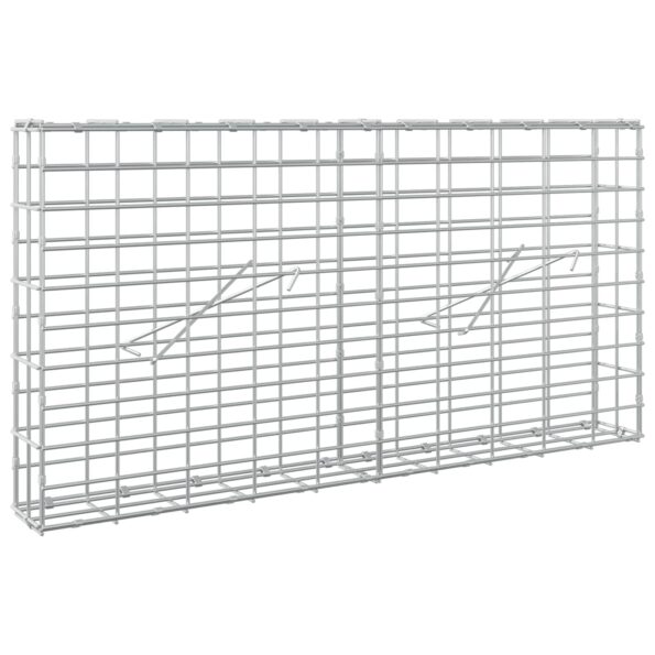 vidaXL Gabión s drôtom 5 mm a sieťou 5x10 cm 100x10x50 cm – Obrázok 2