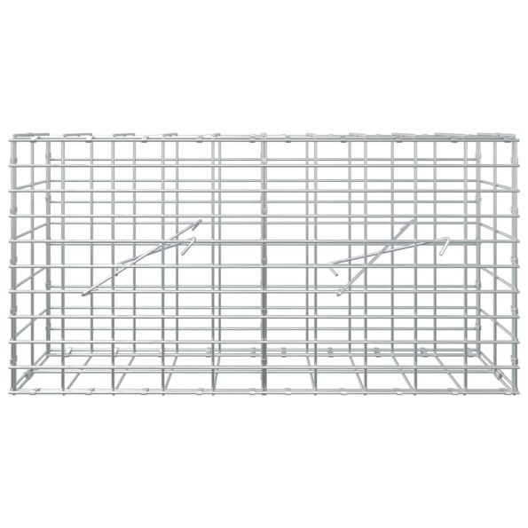vidaXL Gabión s drôtom 5 mm a sieťou 5x10 cm 100x10x50 cm – Obrázok 3
