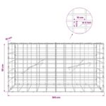vidaXL Gabión s drôtom 5 mm a sieťou 5x10 cm 100x10x50 cm – Obrázok 6