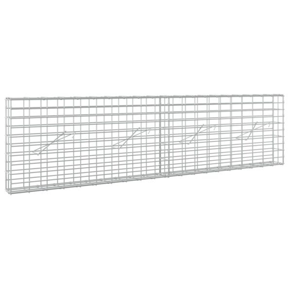 vidaXL Gabión s drôtom 5 mm a sieťou 5x10 cm 200x10x50 cm – Obrázok 2