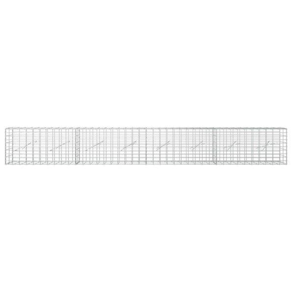 vidaXL Gabión s drôtom 5 mm a sieťou 5x10 cm 400x10x50 cm – Obrázok 3