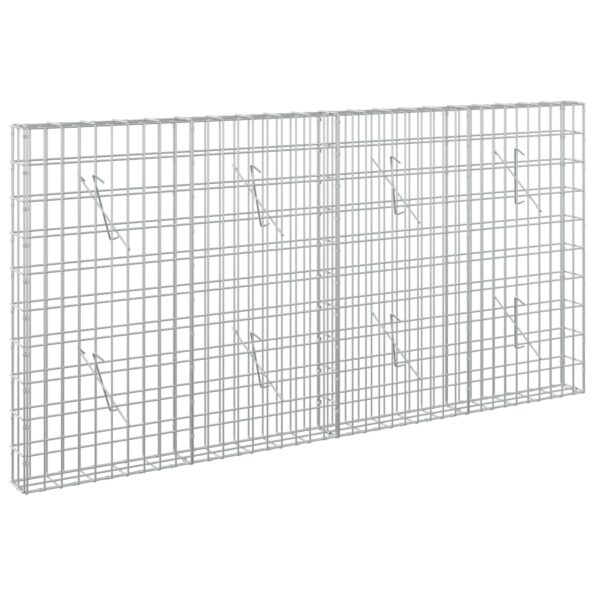 vidaXL Gabión s drôtom 5 mm a sieťou 5x10 cm 200x10x100 cm – Obrázok 2