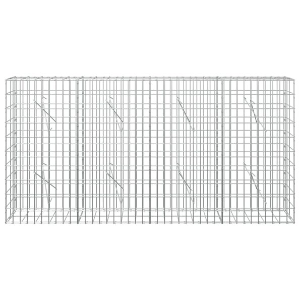 vidaXL Gabión s drôtom 5 mm a sieťou 5x10 cm 200x10x100 cm – Obrázok 3