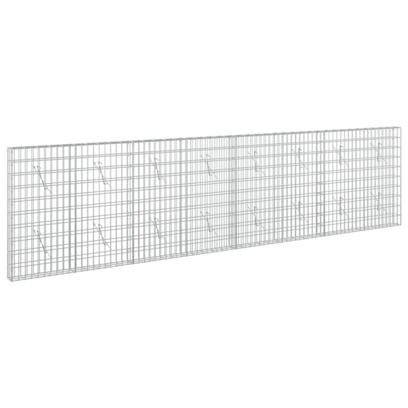 vidaXL Gabión s drôtom 5 mm a sieťou 5x10 cm 400x10x100 cm – Obrázok 2