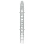 vidaXL Gabión s drôtom 5 mm a sieťou 5x10 cm 400x10x100 cm – Obrázok 4