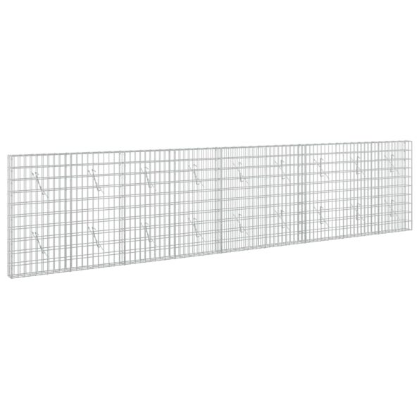 vidaXL Gabión s drôtom 5 mm a sieťou 5x10 cm 450x10x100 cm – Obrázok 2
