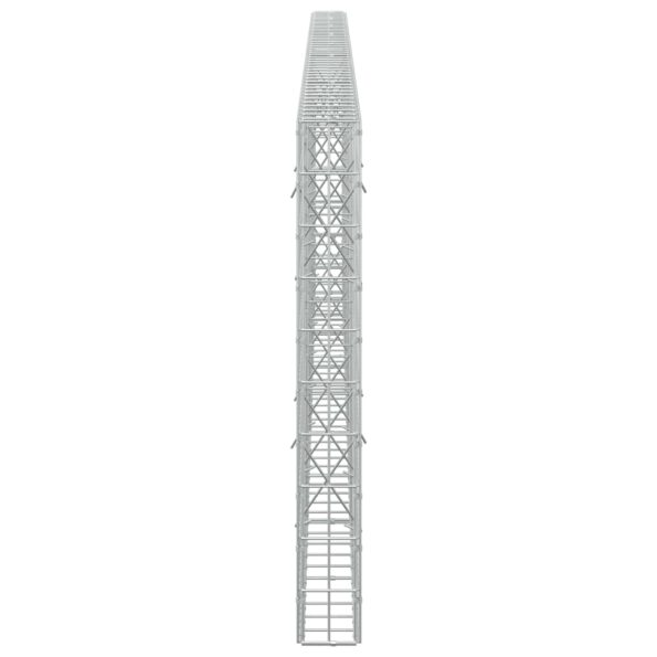 vidaXL Gabión s drôtom 5 mm a sieťou 5x10 cm 450x10x100 cm – Obrázok 4