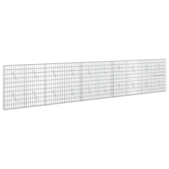 vidaXL Gabión s drôtom 5 mm a sieťou 5x10 cm 500x10x100 cm – Obrázok 2