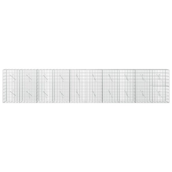 vidaXL Gabión s drôtom 5 mm a sieťou 5x10 cm 500x10x100 cm – Obrázok 3