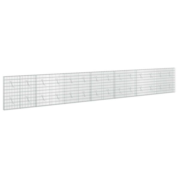 vidaXL Gabión s drôtom 5 mm a sieťou 5x10 cm 700x10x100 cm – Obrázok 2