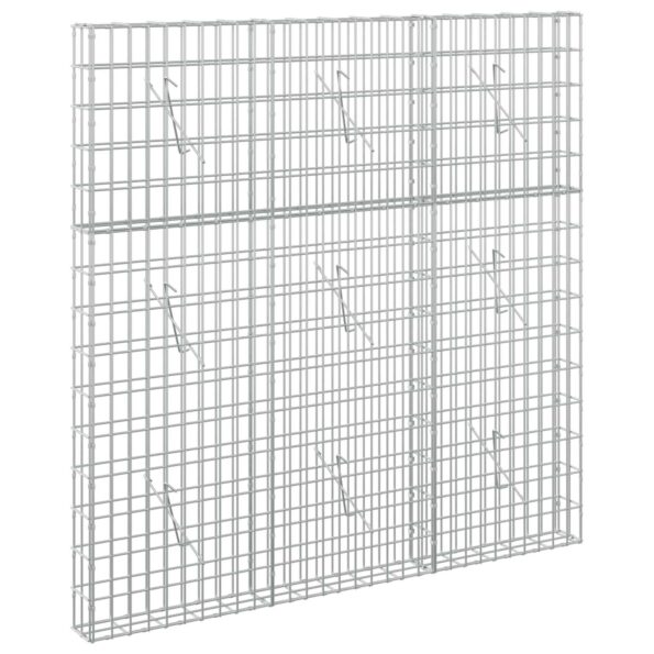 vidaXL Gabión s drôtom 5 mm a sieťou 5x10 cm 150x10x150 cm – Obrázok 2