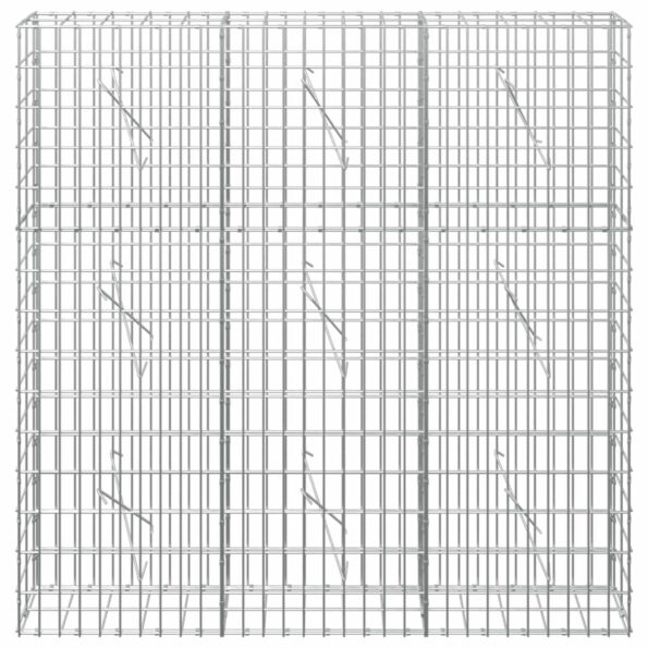 vidaXL Gabión s drôtom 5 mm a sieťou 5x10 cm 150x10x150 cm – Obrázok 3