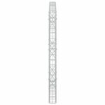 vidaXL Gabión s drôtom 5 mm a sieťou 5x10 cm 150x10x150 cm – Obrázok 4