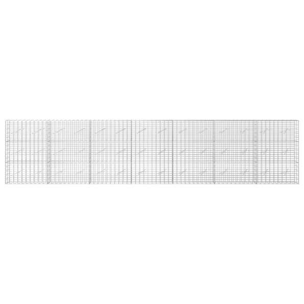 vidaXL Gabión s drôtom 5 mm a sieťou 5x10 cm 700x10x150 cm – Obrázok 3