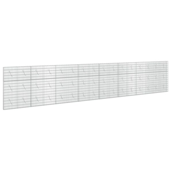 vidaXL Gabión s drôtom 5 mm a sieťou 5x10 cm 800x10x150 cm – Obrázok 2