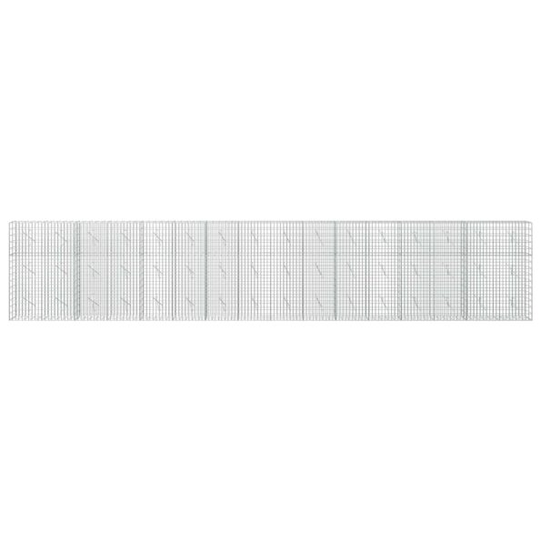 vidaXL Gabión s drôtom 5 mm a sieťou 5x10 cm 800x10x150 cm – Obrázok 3