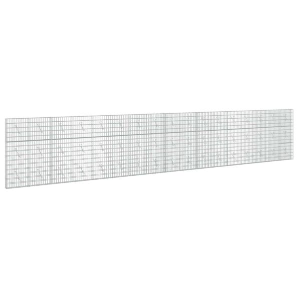 vidaXL Gabión s drôtom 5 mm a sieťou 5x10 cm 850x10x150 cm – Obrázok 2