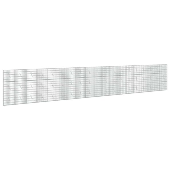 vidaXL Gabión s drôtom 5 mm a sieťou 5x10 cm 950x10x150 cm – Obrázok 2