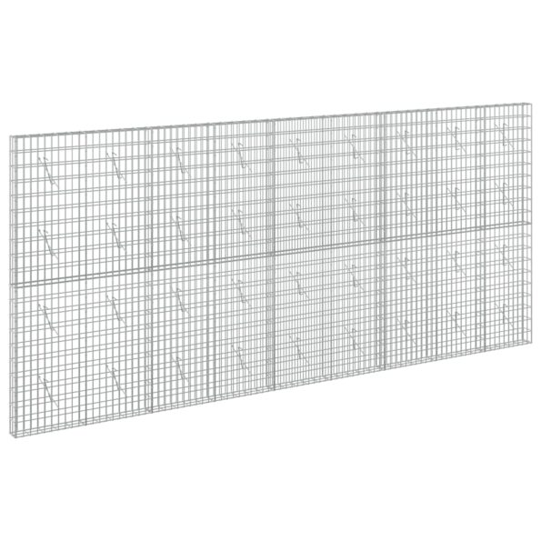 vidaXL Gabión s drôtom 5 mm a sieťou 5x10 cm 450x10x200 cm – Obrázok 2