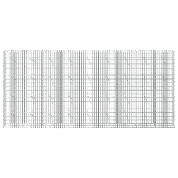 vidaXL Gabión s drôtom 5 mm a sieťou 5x10 cm 450x10x200 cm – Obrázok 3