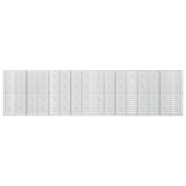 vidaXL Gabión s drôtom 5 mm a sieťou 5x10 cm 800x10x200 cm – Obrázok 3