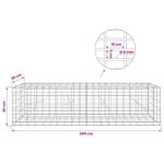 vidaXL Gabión s drôtom 5 mm a sieťou 5x10 cm 200x20x50 cm – Obrázok 6