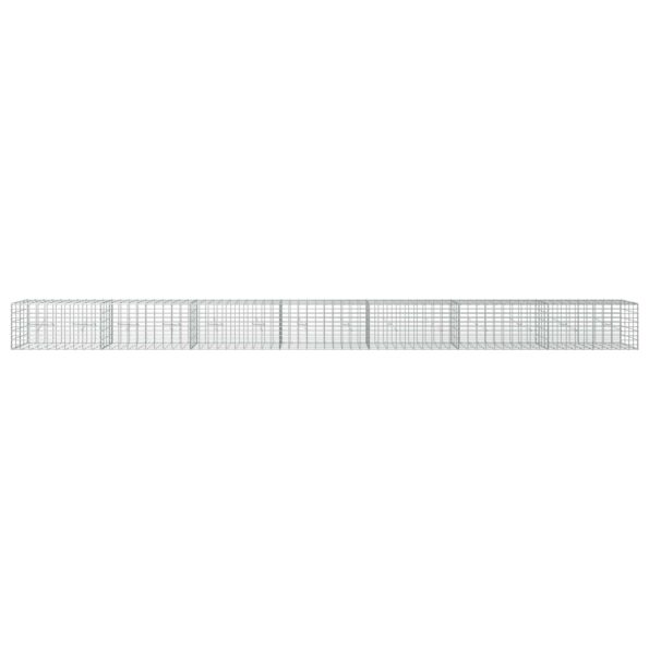vidaXL Gabión s drôtom 5 mm a sieťou 5x10 cm 700x20x50 cm – Obrázok 3