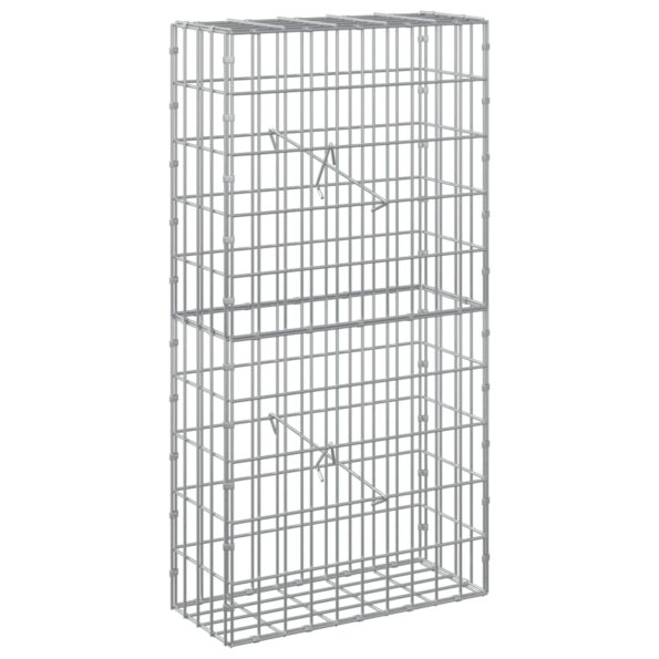 vidaXL Gabión s drôtom 5 mm a sieťou 5x10 cm 50x20x100 cm – Obrázok 2