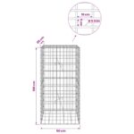 vidaXL Gabión s drôtom 5 mm a sieťou 5x10 cm 50x20x100 cm – Obrázok 6