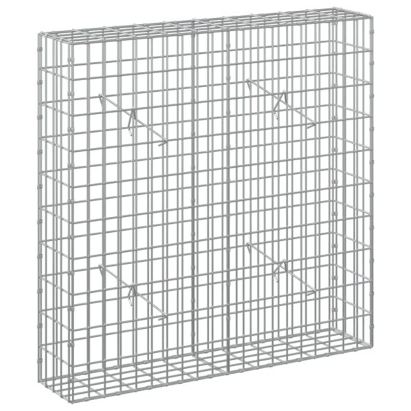 vidaXL Gabión s drôtom 5 mm a sieťou 5x10 cm 100x20x100 cm – Obrázok 2