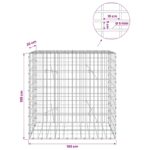 vidaXL Gabión s drôtom 5 mm a sieťou 5x10 cm 100x20x100 cm – Obrázok 6