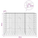 vidaXL Gabión s drôtom 5 mm a sieťou 5x10 cm 150x20x100 cm – Obrázok 6