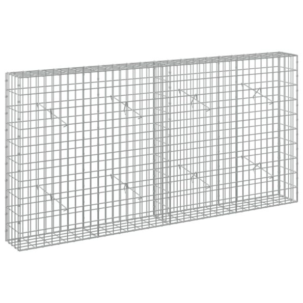 vidaXL Gabión s drôtom 5 mm a sieťou 5x10 cm 200x20x100 cm – Obrázok 2
