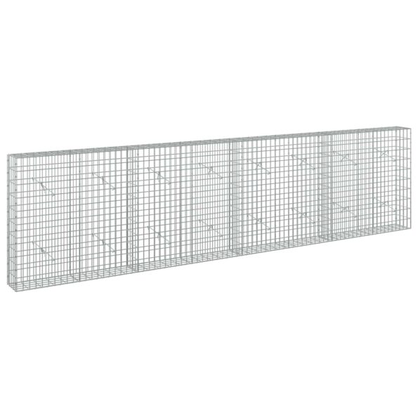 vidaXL Gabión s drôtom 5 mm a sieťou 5x10 cm 400x20x100 cm – Obrázok 2