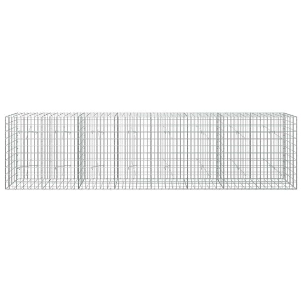 vidaXL Gabión s drôtom 5 mm a sieťou 5x10 cm 400x20x100 cm – Obrázok 3