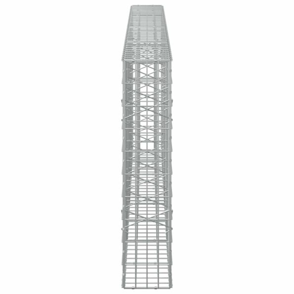vidaXL Gabión s drôtom 5 mm a sieťou 5x10 cm 400x20x100 cm – Obrázok 4