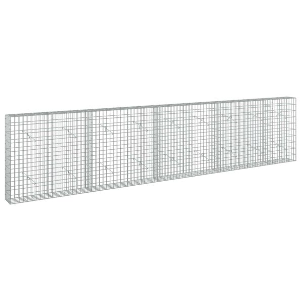 vidaXL Gabión s drôtom 5 mm a sieťou 5x10 cm 450x20x100 cm – Obrázok 2