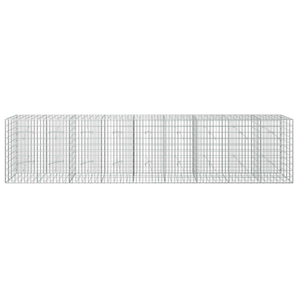 vidaXL Gabión s drôtom 5 mm a sieťou 5x10 cm 450x20x100 cm – Obrázok 3