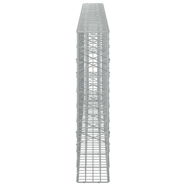 vidaXL Gabión s drôtom 5 mm a sieťou 5x10 cm 450x20x100 cm – Obrázok 4