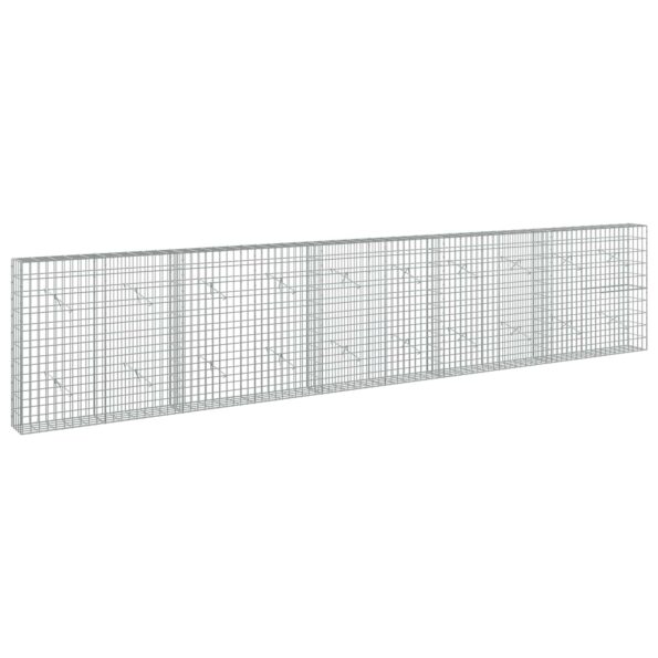 vidaXL Gabión s drôtom 5 mm a sieťou 5x10 cm 500x20x100 cm – Obrázok 2