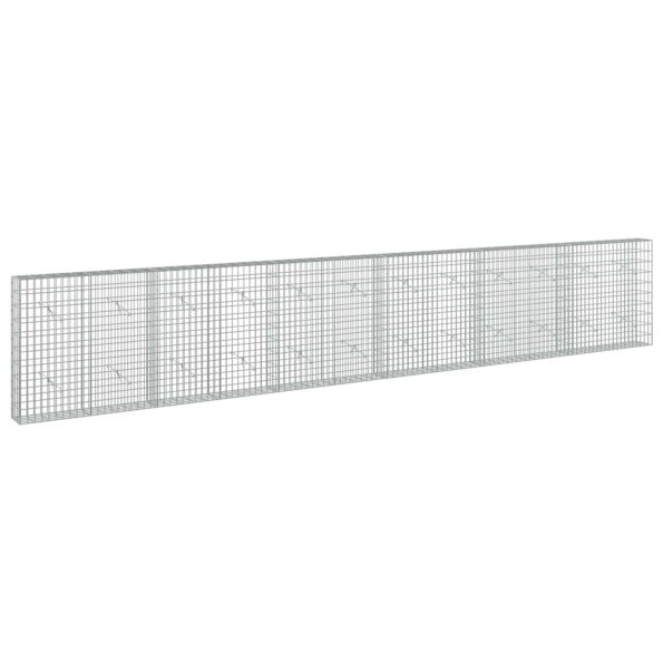vidaXL Gabión s drôtom 5 mm a sieťou 5x10 cm 600x20x100 cm – Obrázok 2