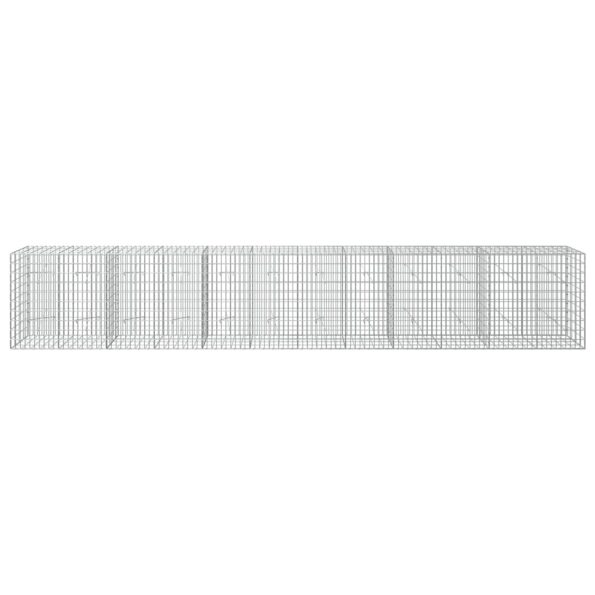 vidaXL Gabión s drôtom 5 mm a sieťou 5x10 cm 600x20x100 cm – Obrázok 3